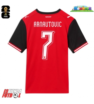Austria Marko Arnautovic #7 Primera Equipación Mundial 2026 Manga Corta